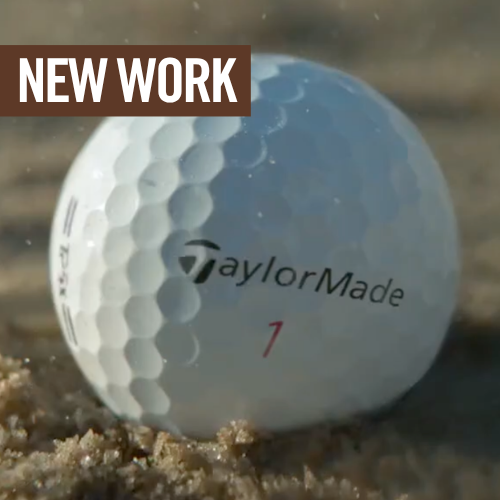 Taylor Made Golf Ball in Sand