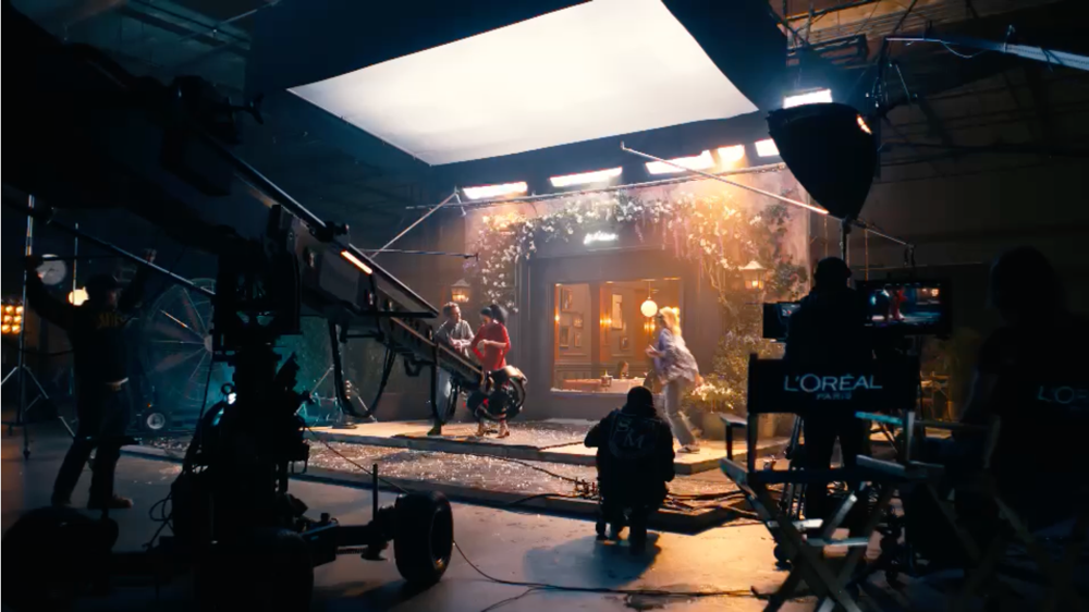 stunt room with cameras