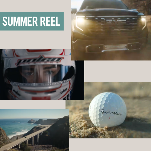Summer Reel with golf ball and racer